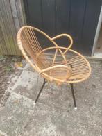 Vintage rotan stoel met leuning, Antiek en Kunst, Ophalen
