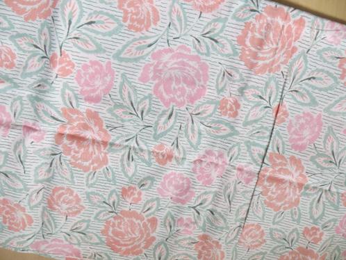 stof/patchwork/quilts/katoen/roze/streep/vintage/roos, Hobby en Vrije tijd, Stoffen en Lappen, Nieuw, Katoen, 30 tot 120 cm, 30 tot 200 cm