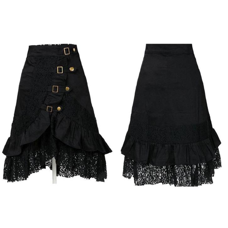 Zwarte gothic rok (victoriaanse steampunk dames vrouwen), Kleding | Dames, Carnavalskleding en Feestkleding, Nieuw, Kleding, Historisch