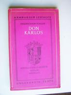 Friedrich von Schiller : Don Karlos, Boeken, Ophalen of Verzenden, Zo goed als nieuw, Fictie