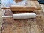 Twee Houten Deegrollers, Ophalen of Verzenden, Gebruikt