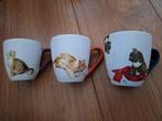 3 Francien van Westering Mokken met Katten, Huis en Inrichting, Keuken | Servies, Ophalen of Verzenden, Zo goed als nieuw, Overige stijlen