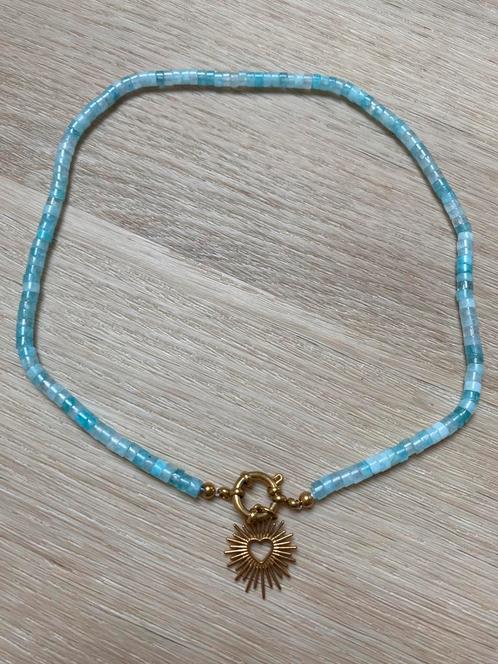 Een prachtig ketting van Kaya sieraden, Sieraden, Tassen en Uiterlijk, Kettingen, Nieuw, Overige materialen, Blauw, Met edelsteen