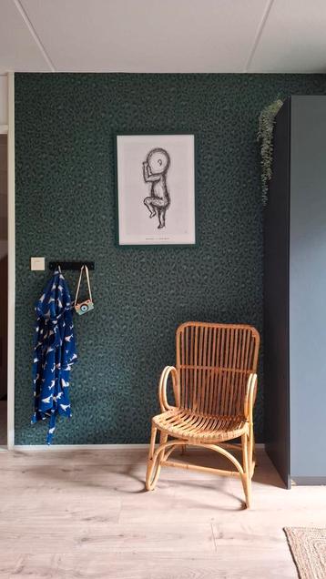 Vlies Behang, panterprint groen, van Karwei. beschikbaar voor biedingen
