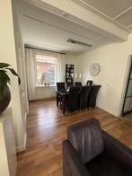 Eettafel met 6 stoelen (beschadigd), Huis en Inrichting, Stoelen, Ophalen, Gebruikt, Bruin, Vijf, Zes of meer stoelen