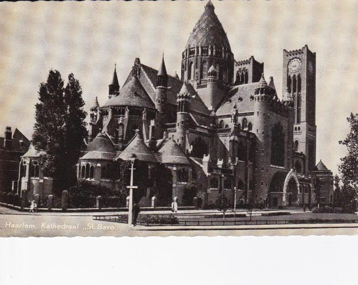 00293 Haarlem - Kathedraal St. Bavo, Verzamelen, Ansichtkaarten | Nederland, Ongelopen, Noord-Holland, 1940 tot 1960, Verzenden