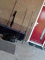 Ik verkoop een karpervisset, 2 karperhengels van 4 m, 3-post, Watersport en Boten, Ophalen of Verzenden