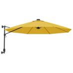 Wandparasol muurparasol parasol 290 cm + LED GRATIS BEZORGD!, Tuin en Terras, Parasols, Verzenden, Nieuw, Zweefparasol, Kantelbaar