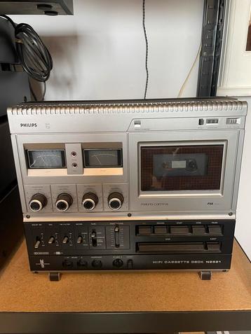 Philips N2521 Cassettedeck - Vintage! beschikbaar voor biedingen