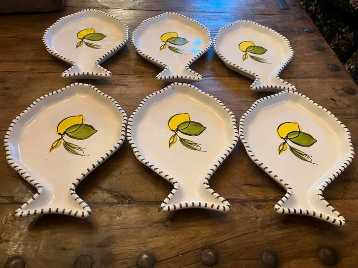 6 Kitchencraft Visborden - Mediterrane Collectie, Huis en Inrichting, Keuken | Servies, Nieuw, Bord(en), Overige stijlen, Aardewerk