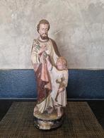 Heiligenbeeld Sint Jozef met Kind - 45 cm, Antiek en Kunst, Antiek | Religie, Ophalen