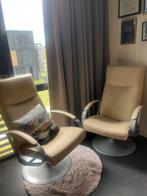 Leren stoelen (draaibaar), Ophalen, Zo goed als nieuw, Metaal