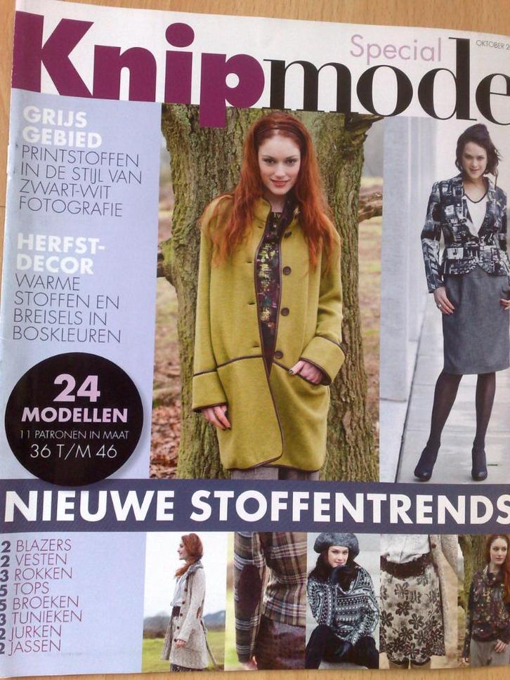 Knipmode special bijlage herfst mode 10 / 2011, Hobby en Vrije tijd, Kledingpatronen, Zo goed als nieuw, Vrouw, Knipmode, Verzenden