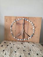 Wandbord steigerhout peace teken/hart, Ophalen, Zo goed als nieuw