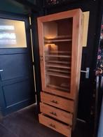 Houten vitrinekast Loods 5 ✅️, Ophalen, 50 tot 100 cm, Zo goed als nieuw, 150 tot 200 cm