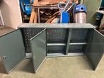 Metalen kast met deuren en planken, Ophalen, Gebruikt, 100 tot 150 cm, 150 tot 200 cm