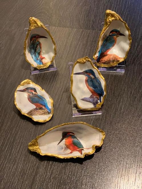 Ijsvogel oester schelpen ik kan alles naar wens maken nieuw, Huis en Inrichting, Woonaccessoires | Overige, Nieuw, Ophalen of Verzenden