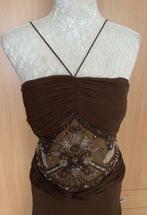 Sposa Bella lange jurk maat 44 NIEUW [V], Kleding | Dames, Gelegenheidskleding, Overige typen, Bruin, Maat 42/44 (L), Nieuw