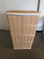 Houten wasmand met binnenzak - 50L laundry basket, Ophalen, Zo goed als nieuw