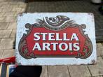 Stella artois reclamebord metaal, Verzamelen, Ophalen of Verzenden, Zo goed als nieuw, Reclamebord