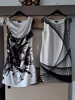 Jurk wit/zwart, mt 38/40, Fransa en JBC, Kleding | Dames, Maat 38/40 (M), Wit, Ophalen of Verzenden, Zo goed als nieuw
