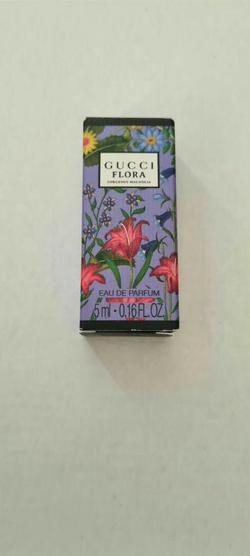 Gucci flora gorgeous magnolia eau de parfum miniatuur 5ml beschikbaar voor biedingen