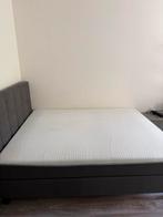 Emma Boxspring 160x200 cm - Antraciet, Huis en Inrichting, Ophalen, Tweepersoons, Zo goed als nieuw, 200 cm