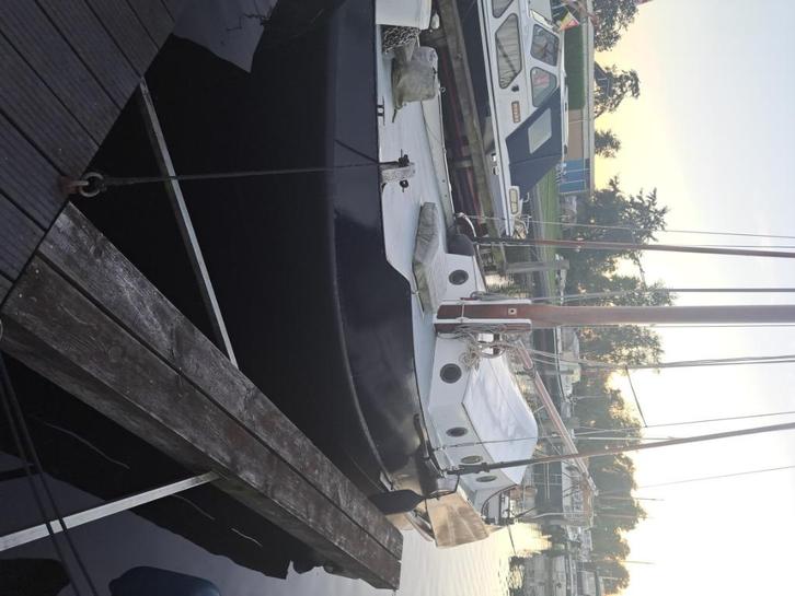 Zeeschouw, Watersport en Boten, Platbodems, Gebruikt, 6 tot 9 meter, Staal, Diesel, Ophalen