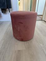 Hocker oud roze, Ophalen, Zo goed als nieuw, Rond, Minder dan 50 cm