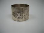 Antieke Vingerdoekring Hollands Zilver ca.1840, Antiek en Kunst, Verzenden, Zilver