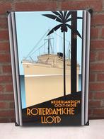 Rotterdamsche Lloyd emaille reclamebord, Ophalen of Verzenden, Zo goed als nieuw, Reclamebord