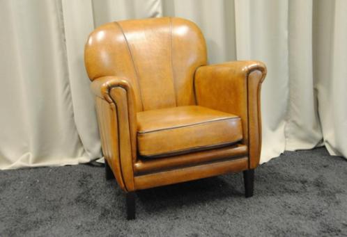 schapenleren fauteuil, Huis en Inrichting, Fauteuils, Leer, Ophalen