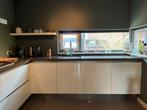 Moderne hoekkeuken hoogglans wit beschikbaar 25-02-2026, Huis en Inrichting, Keuken | Complete keukens, Ophalen, Gebruikt, Wit