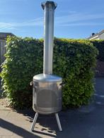 Rvs kachel tuinkachel tuinhaard rvs bierfusten  terrashaard, Ophalen, Nieuw, Vloer
