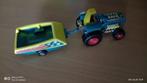 Matchbox superkings tractor met aanhanger, Hobby en Vrije tijd, Modelauto's | 1:50, Hijskraan, Tractor of Landbouw, Gebruikt, Matchbox