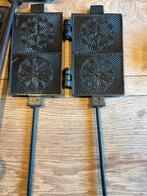 3x Gietijzeren Wafelijzers - Vintage Keukenaccessoires, Antiek en Kunst, Ophalen of Verzenden