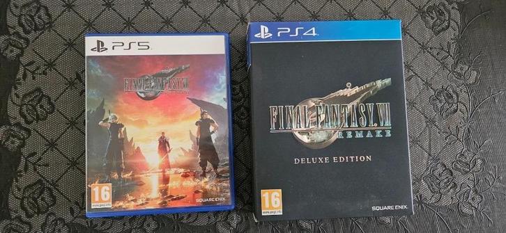 Final Fantasy 7 Remake Deluxe Edition(Ps4)+FF7 Rebirth(Ps5), Spelcomputers en Games, Games | Sony PlayStation 5, Zo goed als nieuw