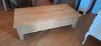 Eikenhouten Salontafel met 2 lades, Huis en Inrichting, Tafels | Salontafels, Ophalen, Gebruikt, 100 tot 150 cm, 50 tot 100 cm