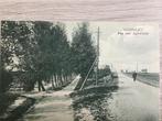 Hoogvliet weg naar Spijkenisse 1925-30, Ophalen of Verzenden, 1920 tot 1940, Ongelopen, Zuid-Holland