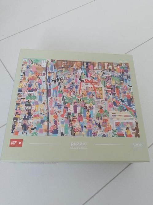 Hema kantoor legpuzzel 1000 stukjes puzzel poster ZGAN, Hobby en Vrije tijd, Denksport en Puzzels, Zo goed als nieuw, Legpuzzel