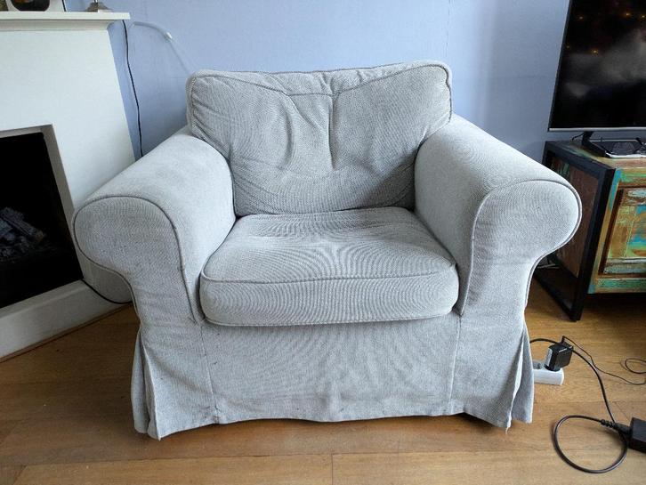 Gratis Ikea EKTORP fauteuil, Huis en Inrichting, Fauteuils, Gebruikt, 75 tot 100 cm, 75 tot 100 cm, Ophalen