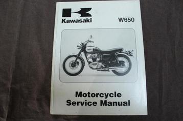 Kawasaki W650 1999 EJ650 A1 motorcycle service manual beschikbaar voor biedingen