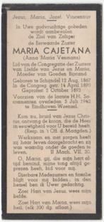 zr. Anna Maria Venmans 1867 Schijndel + 1942 Eindhoven, Verzenden
