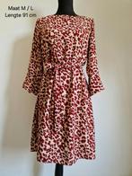 Jurk H&M Luipaard print klassieke stijl M / L 38 / 40, Ophalen of Verzenden, Zo goed als nieuw, Maat 38/40 (M), Onder de knie