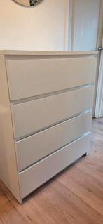 Witte Ikea malm ladekast 4 lades, Huis en Inrichting, Ophalen, Gebruikt, 50 tot 100 cm, 3 of 4 laden