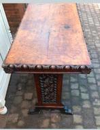 Prachtige antieke sidetable,wortelnoten blad I.z.g.s., Antiek en Kunst, Curiosa en Brocante, Ophalen