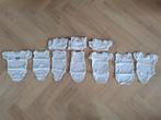12 rompertjes wit maat 50-56, Ophalen of Verzenden, Gebruikt, Jongetje of Meisje, Nacht- of Onderkleding
