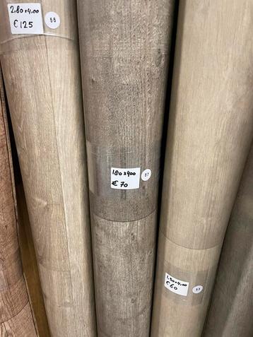 Novilon Grijsbruin Eiken Vinyl Restpartij | 1,80x4,00mtr beschikbaar voor biedingen