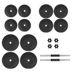 Dumbbellset 40kg, halterset van maximaal 2x20kg, Sport en Fitness, Fitnessmaterialen, Ophalen, Zo goed als nieuw, Borst, Dumbbell