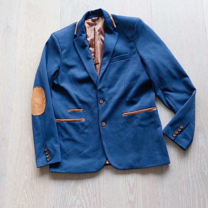 ZGAN Ombre Heren Colbert XL Donkerblauw 15.00  Weesp, Kleding | Heren, Kostuums en Colberts, Zo goed als nieuw, Maat 56/58 (XL)